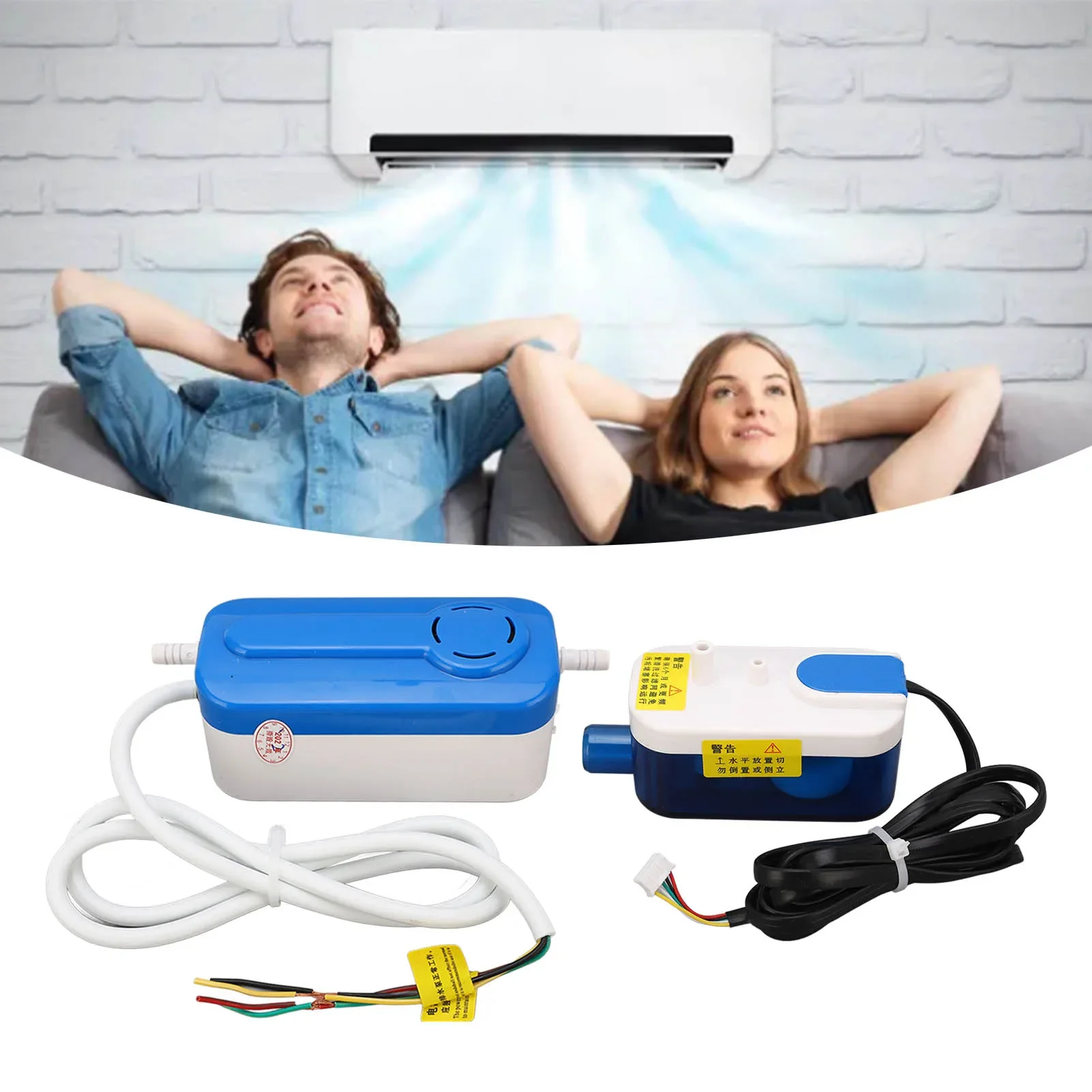 HVAC Condensate Drain Pump AC 240V Automatic Air Conditioner Condensate Pump Mini Split Detachable for Dehumidifier