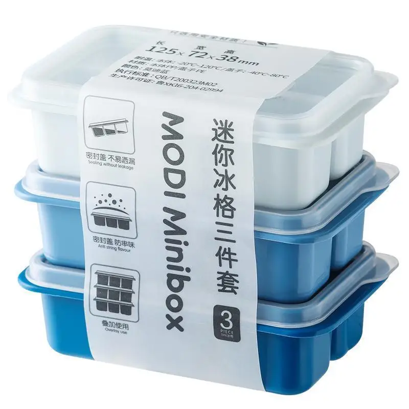 

Ice Box Set Make Ice Homemade Ice Cube Ice Mould Ice Cube Box Silicone Frozen Ice Cube Mould Safe Home