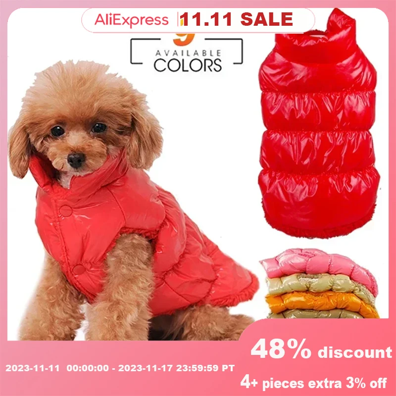 Warm Dog Clothes Winter Pet Down Jacket Puppy Coats Dog Clothes for warm-dog-clothes-winter-pet-down-jacket-puppy-coats-dog-clothes-for