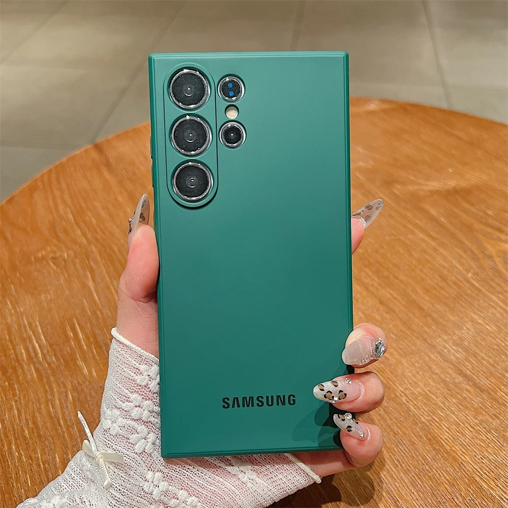 Original TPU Stoßfeste Weiche Hülle für Samsung S26 S25 S24 S23 S22 S21 Ultra Plus S25 FE Luxuriöse Flüssig-Silikon-Schutzhülle – Detail 12