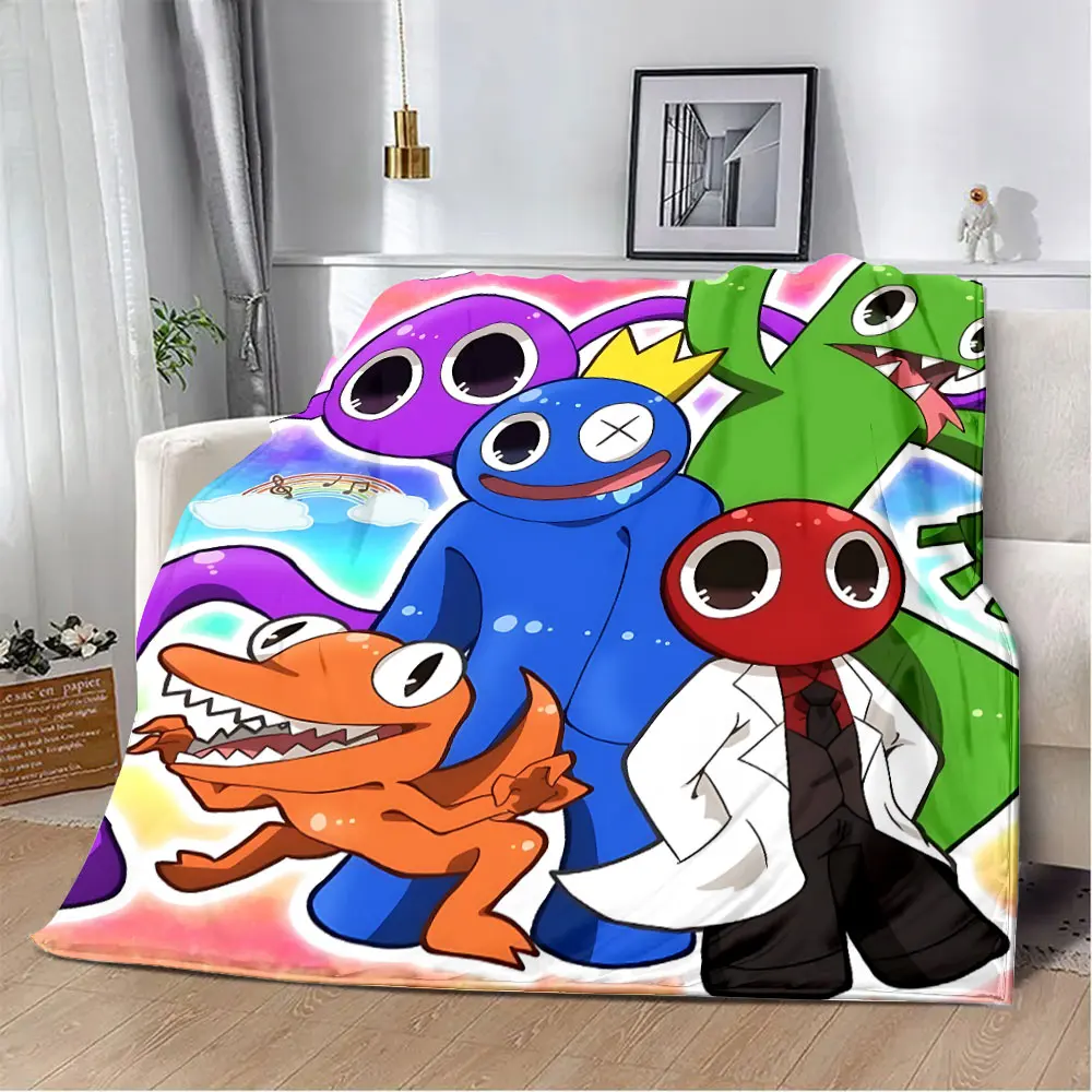 Game Rainbow Friends Printed Blanket Picnic Blankets Warm Blanket Soft and Comfortable Blanket Home Travel Birthday Gift 3