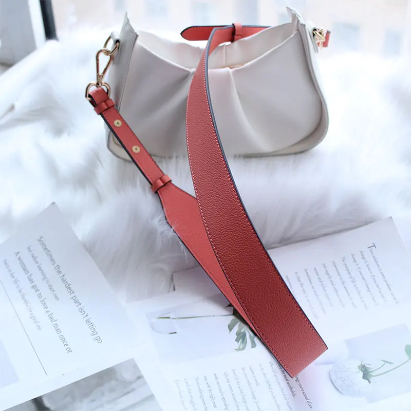 TINBERON Leather Shoulder Strap for Bag Adjustable Bag Strap for Crossbody Luxury Design Replacement Litchi Grain Handbag Straps