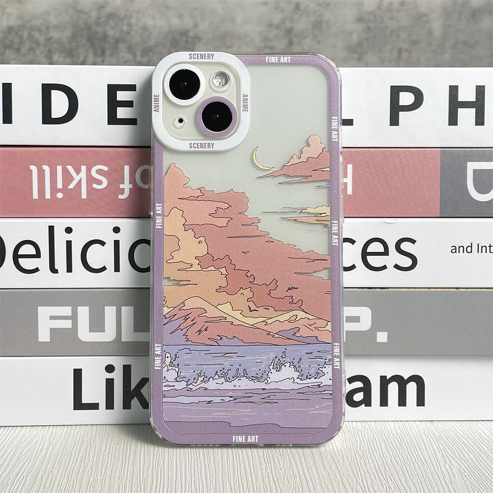thumbnail image 1 of Case For Xiaomi Mi 11 Lite 5G NE Redmi Note 10 9 11 12 13 Lite Poco X3 X4 GT X5 11S 11E Pro 10T 11T Scenery Aesthetic Cover, 1 of 5
