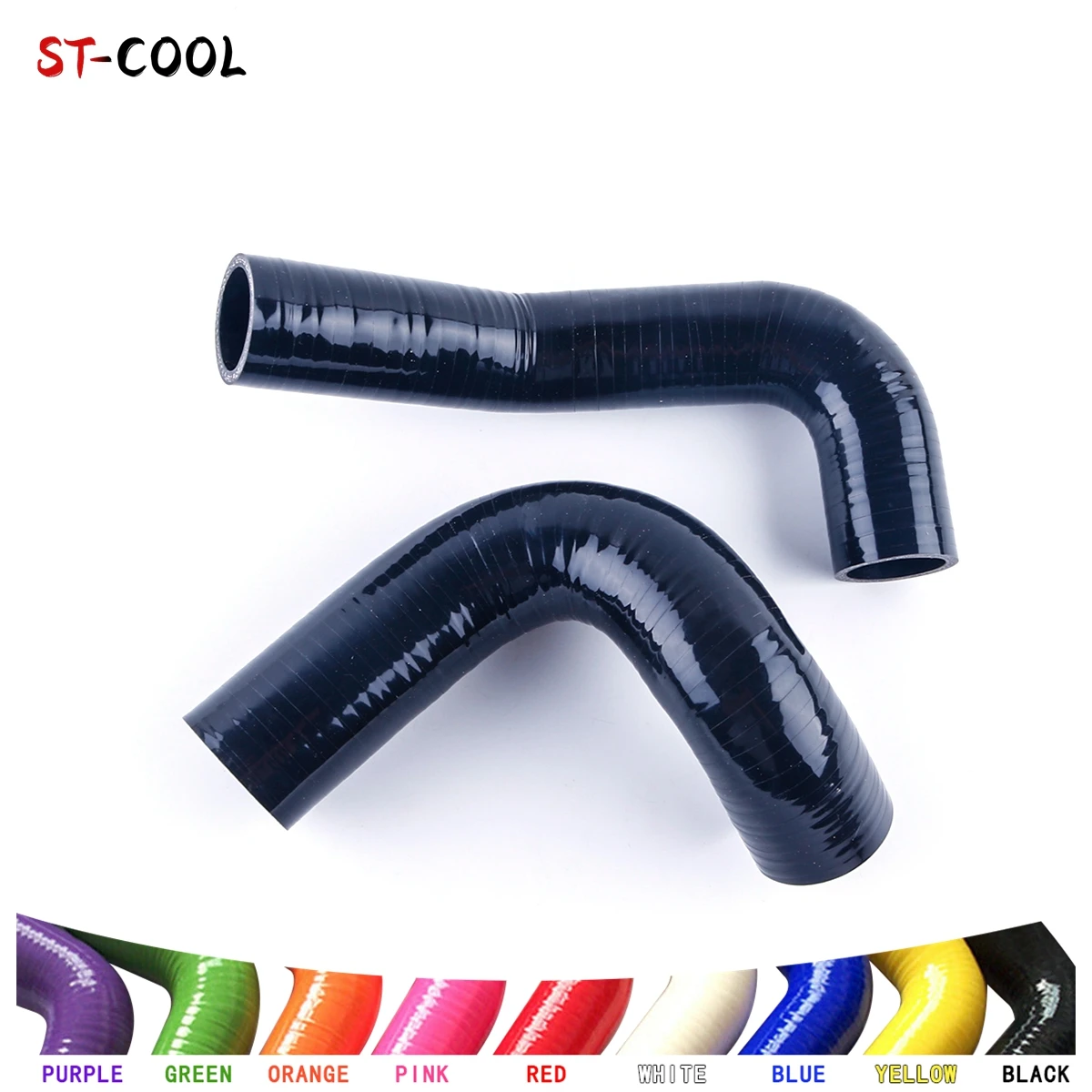 

For Chevrolet Bel Air 4.3L 4.6L V8 1955 1956 1957 Silicone Coolant Radiator Hoses Kit Silicon Tubes 2Pcs 10 Colors