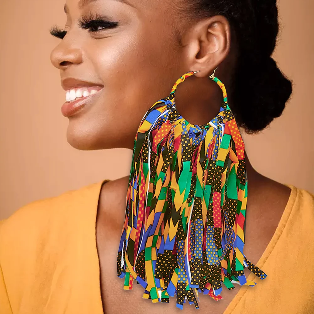 Ankara Fabric African Print Jewelry African Fabric Earrings