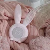 Pink Alarm Clock Table Silicone Charge Student Cartoon Rabbit Shaped Easy Time Setting 6