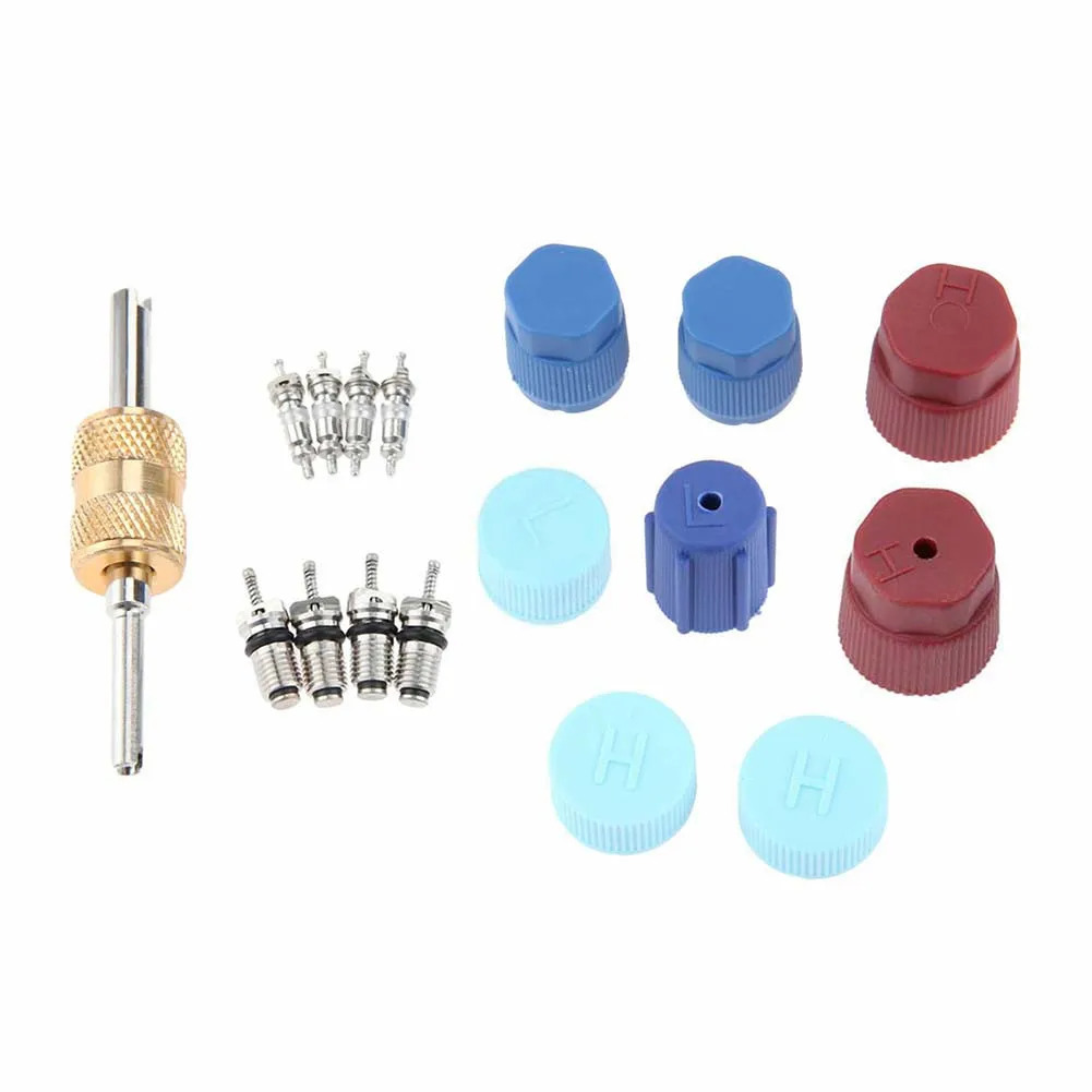 Vehicle Car A/C Cap Kit 1 Set A/C System Air Conditioning Primary Seal ...