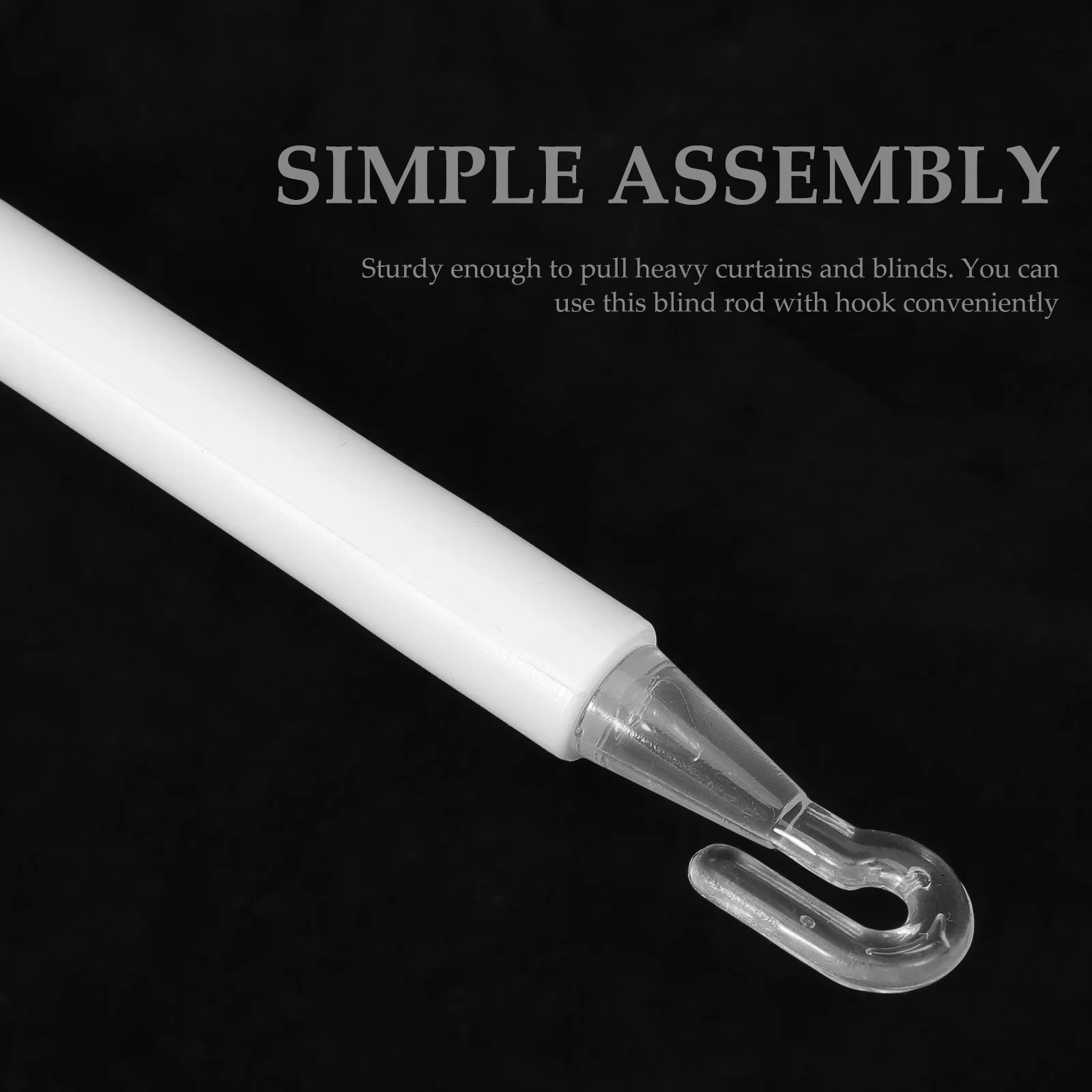 Chains Venetian Blind Rod Window Curtain Hooks Double Accessories White Pp Sheer 5