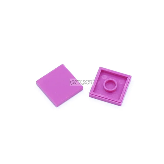 Marumine MOC Blocks 2x2 Tile 100PCS Building Bricks Piece Accessories Parts Compatible with 3068 Base Construction Board Plate 6