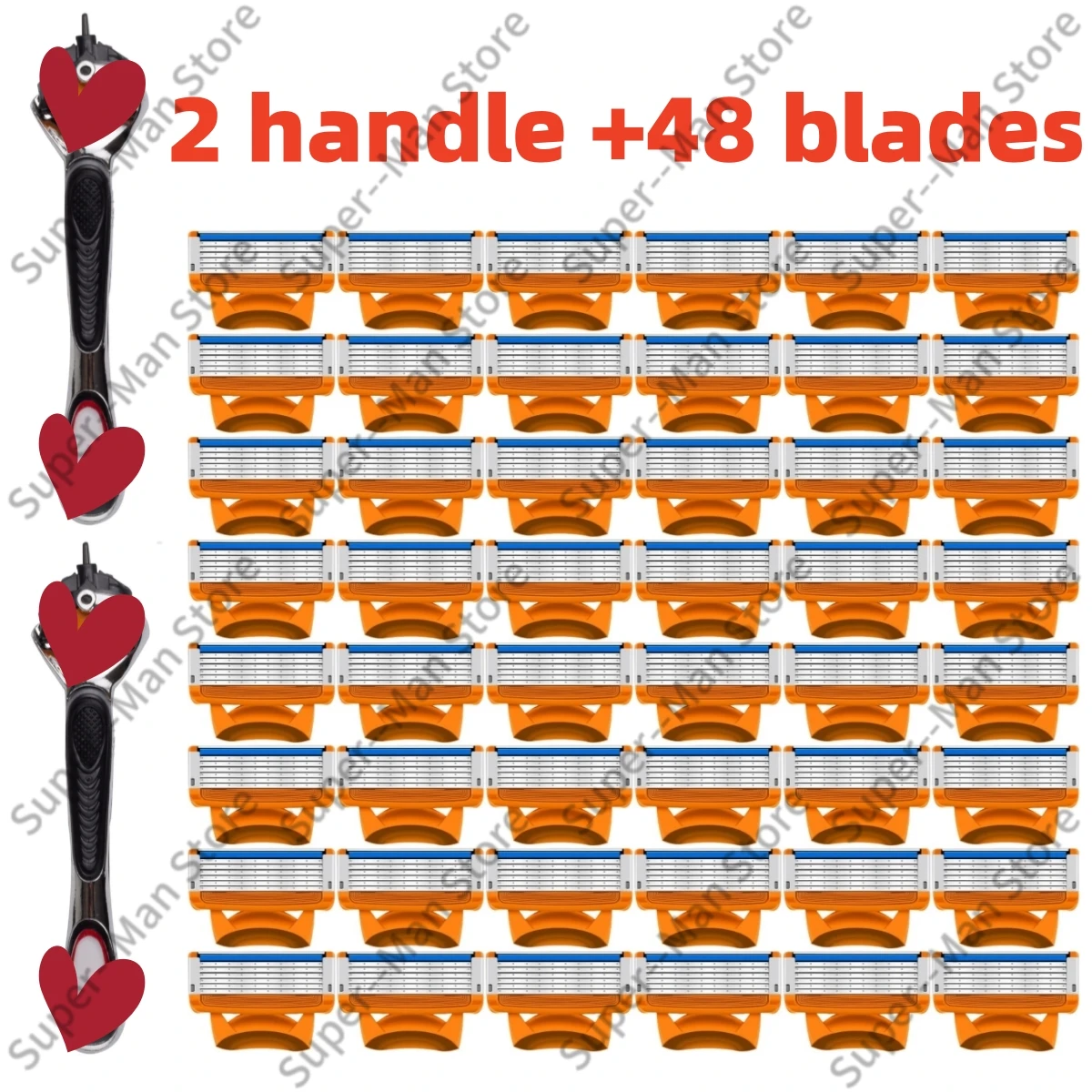 หัวเปลี่ยนใบมีดพร้อมด้ามจับสำหรับเปลี่ยนใบมีดด้วยมือ 5 ชั้น 1