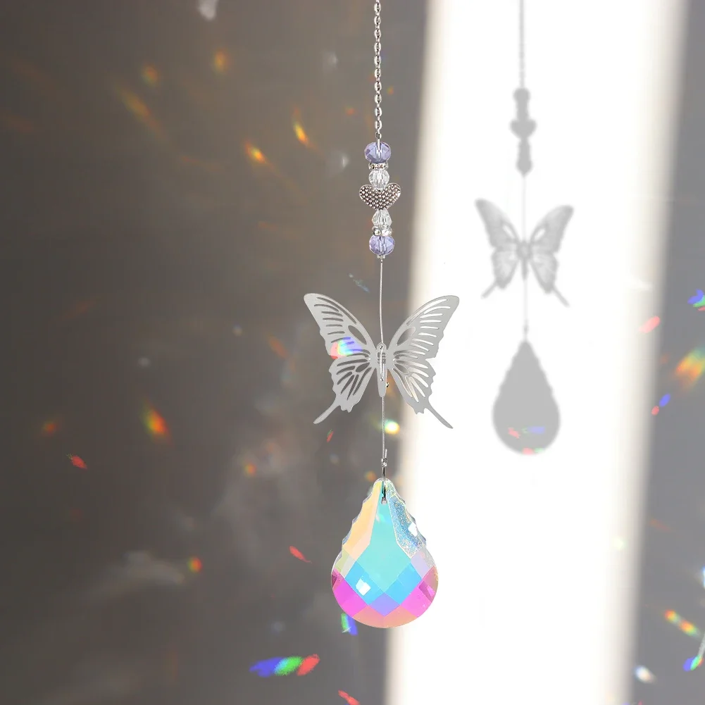 Suncatcher Dragonfly Crystal Rainbow Maker Light Car Pendant Window Hanging Sun Catcher Decoration Witchy Boho Room Fairy Decor