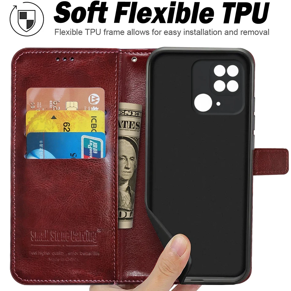Retro Wallet Leather Flip Phone Case - Premium Protection Cover