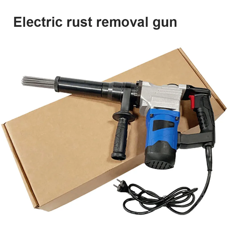 

Hand-Held Needle Derusting Gun Suitable For Steel Pipe/Screw Nut/Ship Deck/Flange Rust Removal Cleaning Tools 110V/220V