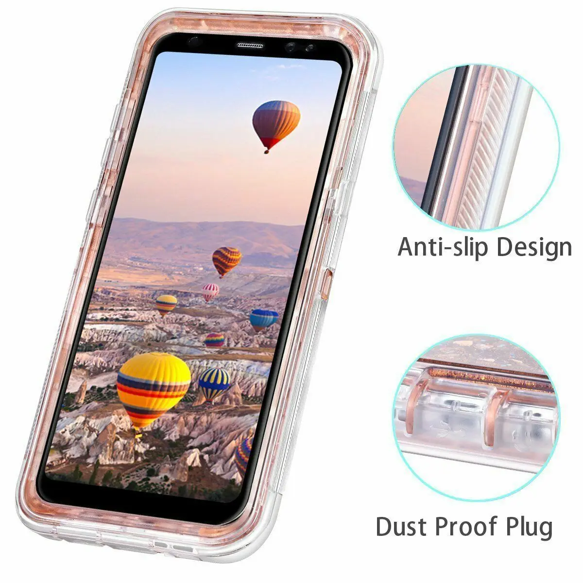 Capa de Telefone à Prova de Choque para Samsung Capa Dura 3d Liquid Glitter ao ar Livre Galaxy S10 S20 S21 S10 Plus S22 Mais S23 Ultra - Image 4