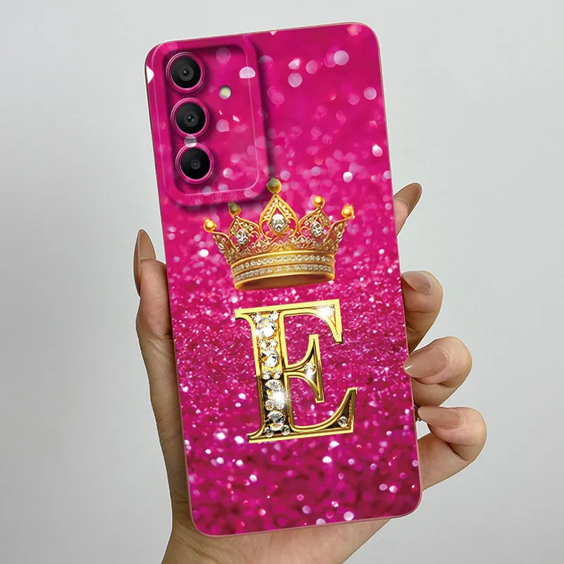 Fashionable Initial Letter Couples Phone Case - Soft Silicone TPU Lens Protector