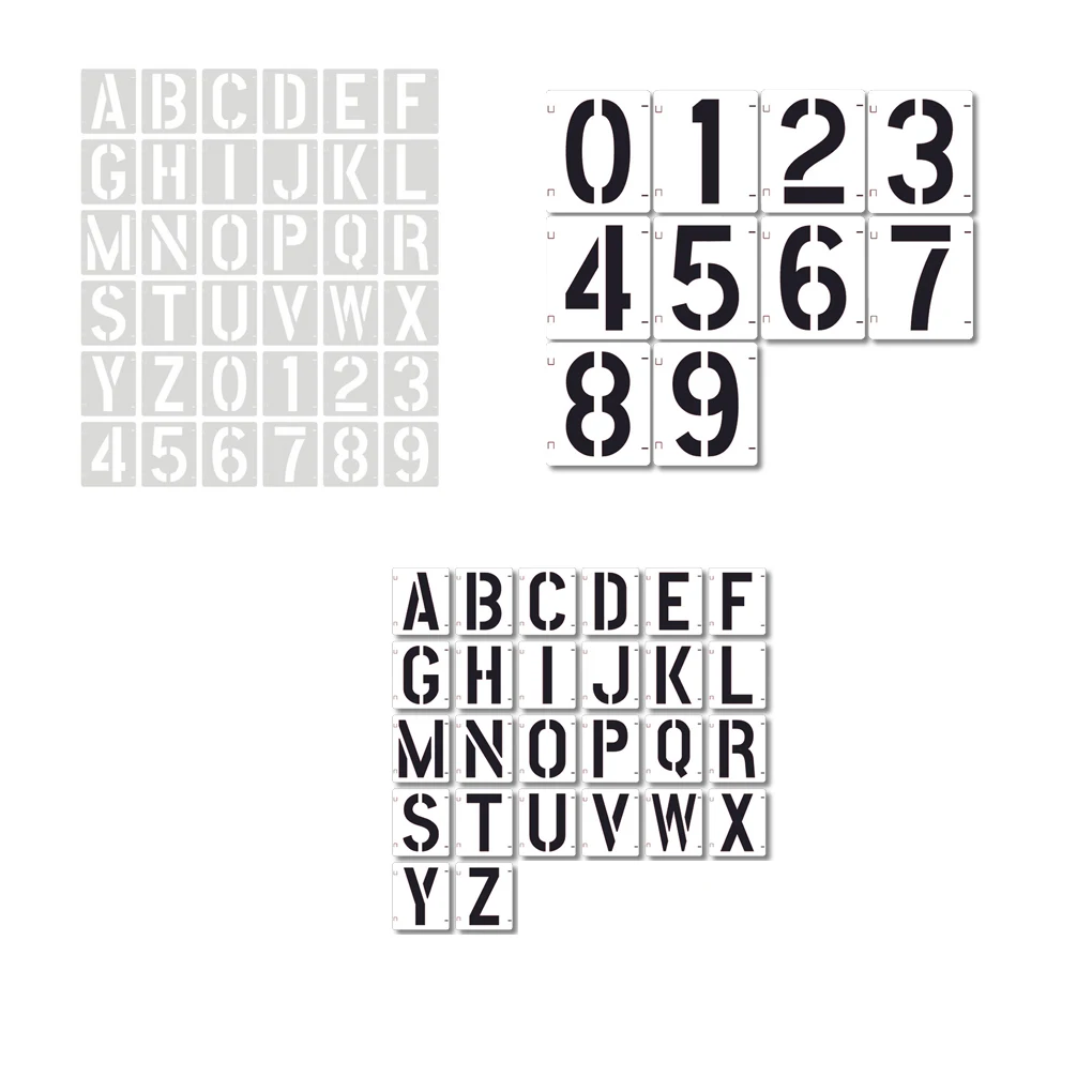 

Kids Letter Number Drawing Stencil Replacement Hollow Out Wall Template
