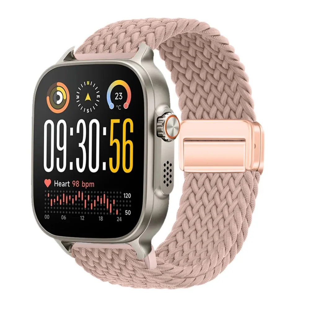 Braided Magnetic Wristband Strap for Smartwatches - Universal 22mm Strap Accessory