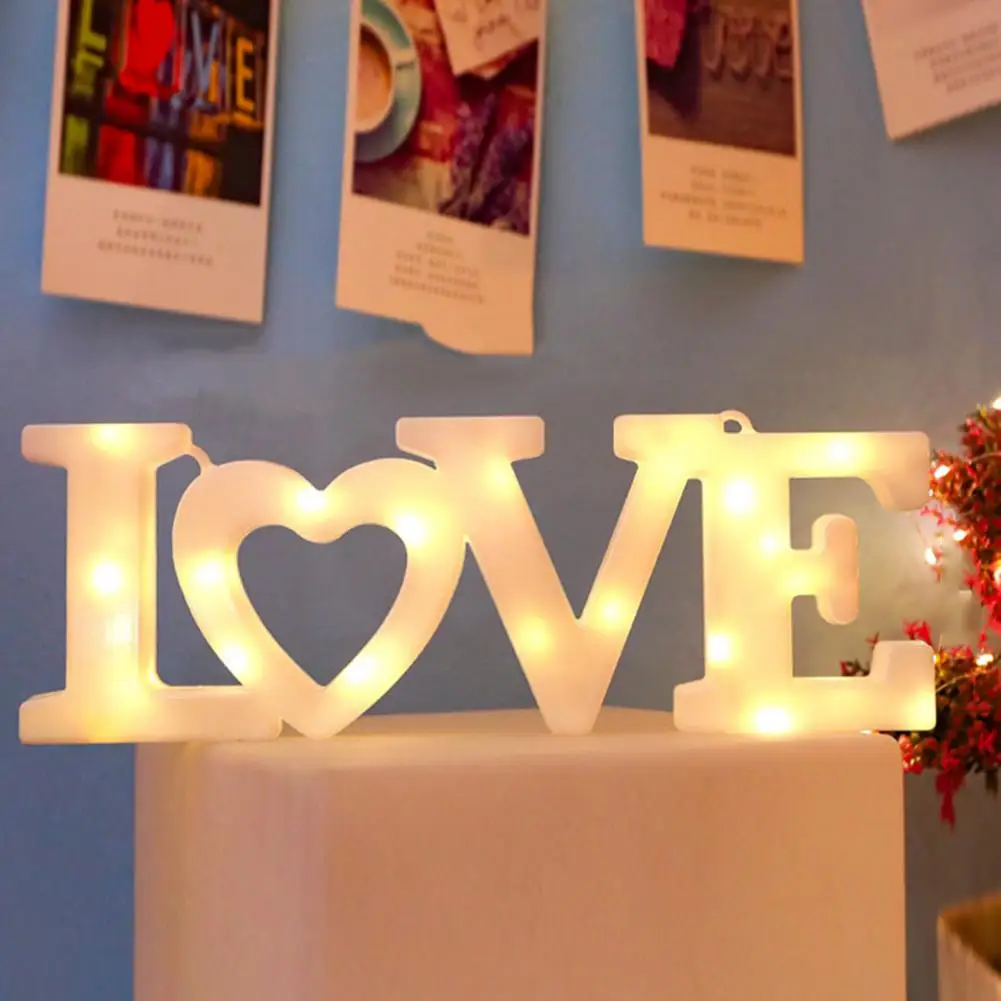 

Valentine Day Lighting Romantic Valentine's Day Led Lights Sign for Proposal Wedding Festive Decoration Heart-shaped Colourful