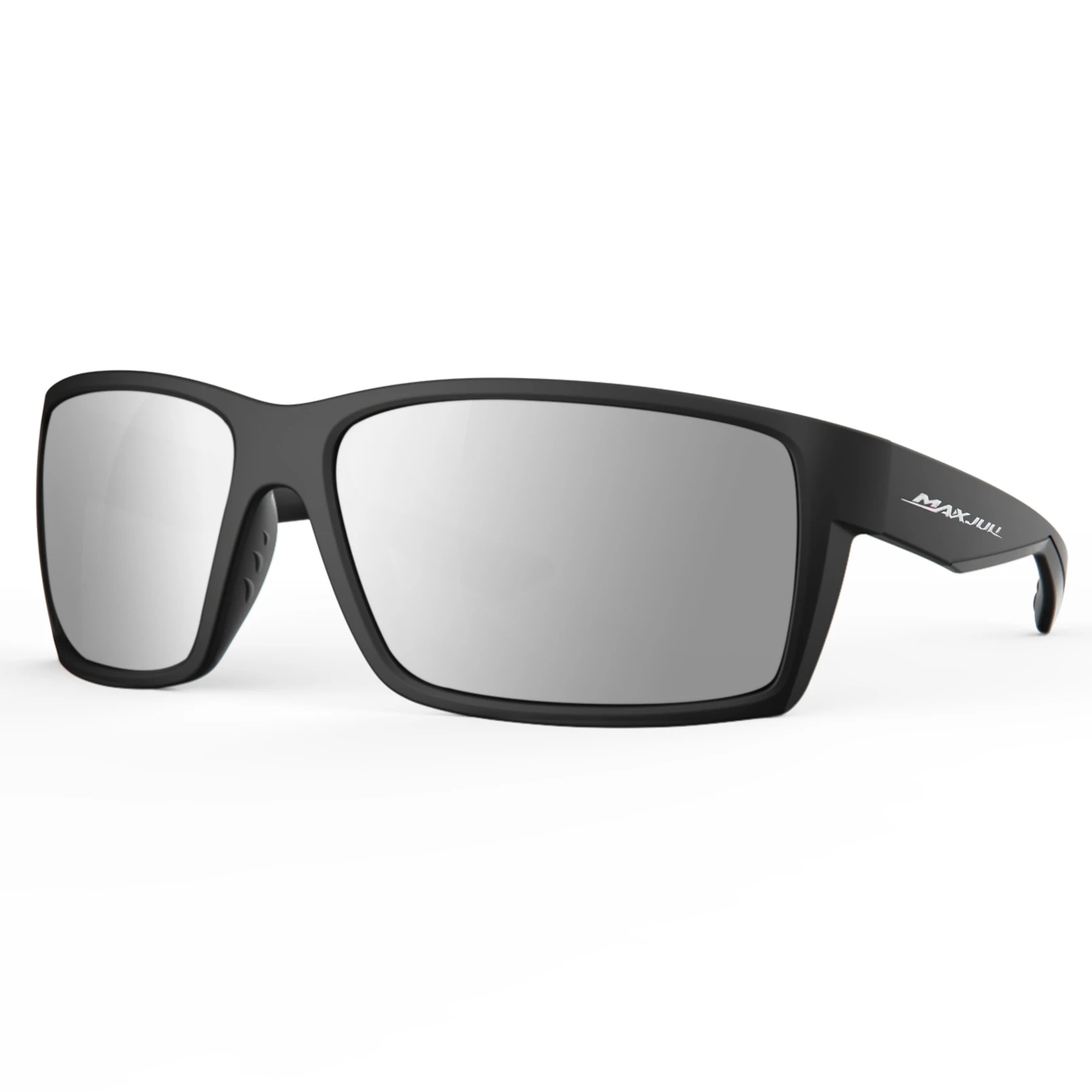 MAXJULI Lunettes de Soleil Polarisées Rectangulaires Extérieures pour Hommes Femmes, Lunettes de Soleil de Sport, Conduite, Pêche, Lunettes de Cyclisme 8122_voghion.com