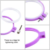 Plastic Embroidery Hoops for Cross Stitch & Needle Arts: 9.5cm, 12.7cm, 16.5cm, 20cm, 24.5cm, 27.5cm, 32cm - Image 3