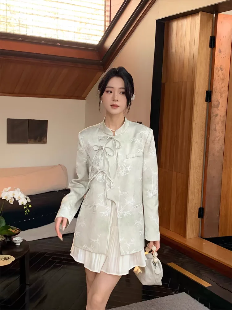 

New Chinese Style Women's Clothing Chinese Style Short Early Spring Coat Women's 2024 Spring and Autumn New Small Top Hot Sale