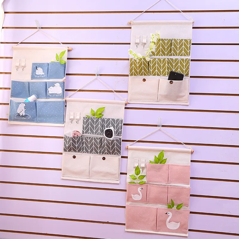 

Creative Aesthetic Storage Bag Multifunction Nordic Wall Hanging Storage Bag Organizer Minimalism Home Accessories