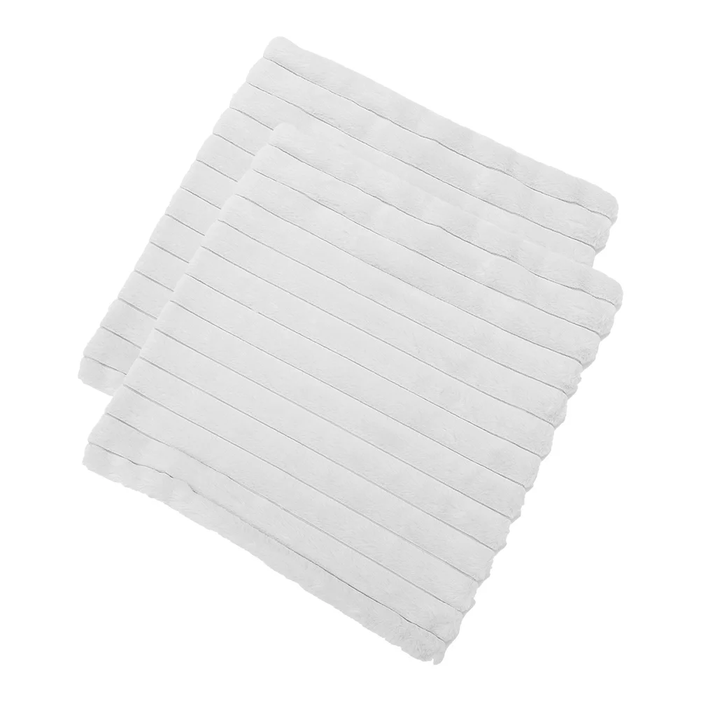 

2 шт., квадратные простые плюшевые наволочки