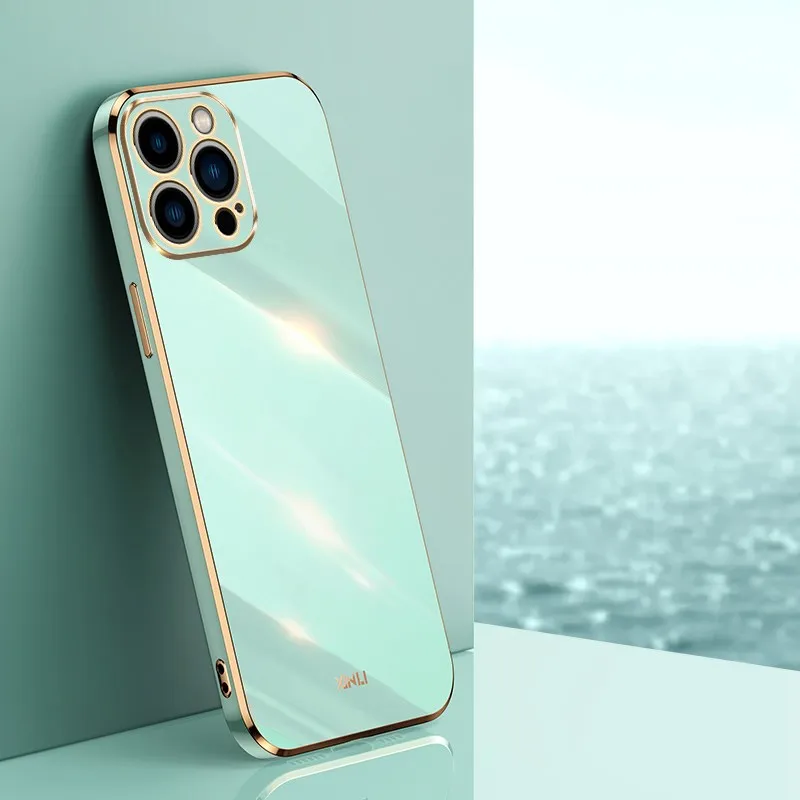 Luxury Candy Color Electroplate Silicone Phone Case