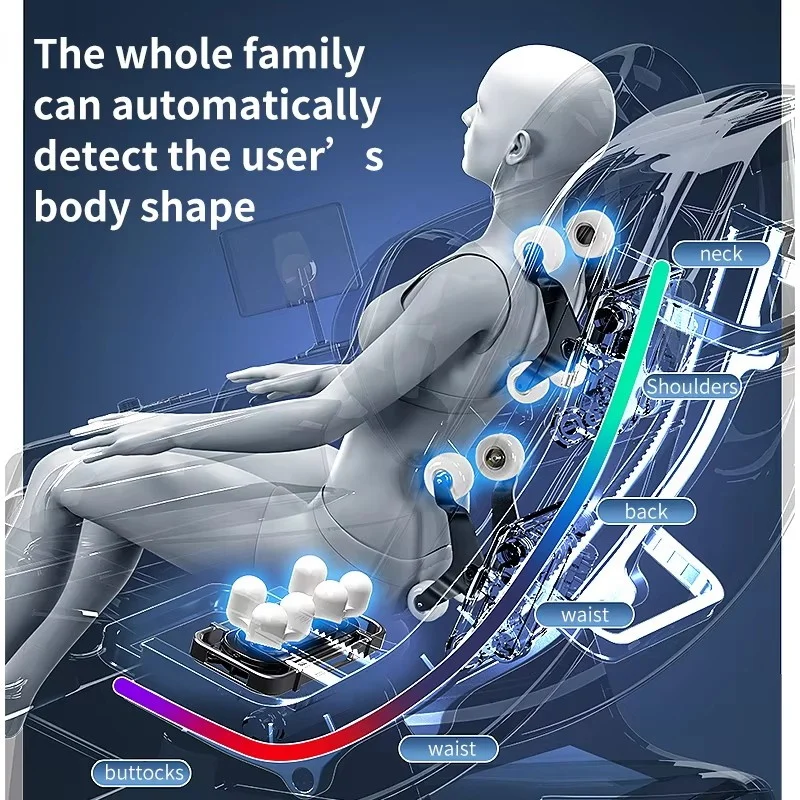 Jinkairui Home Zero gravity Massage Chair Electric Heating Recline Full Body Massage Chair Intelligent Shiatsu CE Massage Sofa 4