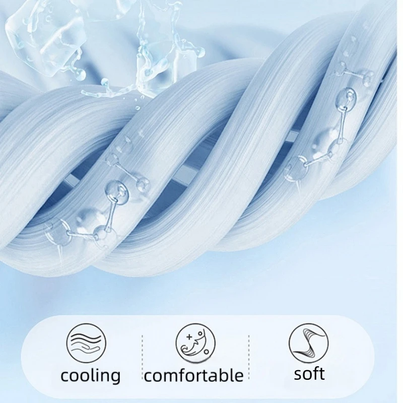 Soft Cooling Blanket Lightweight Smooth Air Condition Comforter Lightweight Summer Cool Quilt Double Side Cold Bedspread summer quilt summer quilt set bed comforter