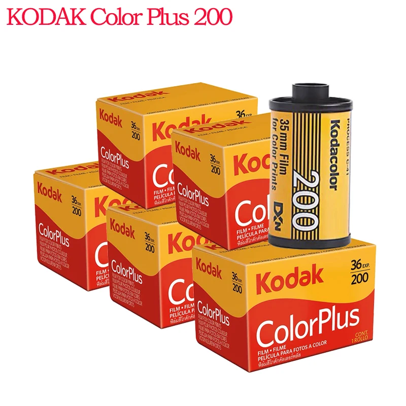 

1/2/3/5Rolls KODAK ColorPlus 200 35mm Film 36 Exposure per Roll Fit For KODAK H35/M35 / M38 Camera (Expiration Date: 03/2023)