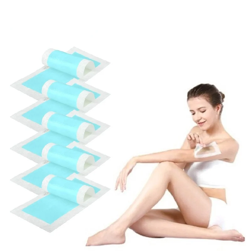 5pcs Multi Colors Professional Hair Removal Double Sided Cold Wax Strips Paper for Leg Body Face Wax Paper depilatory wax strips hair removal wax hair removal wax paper