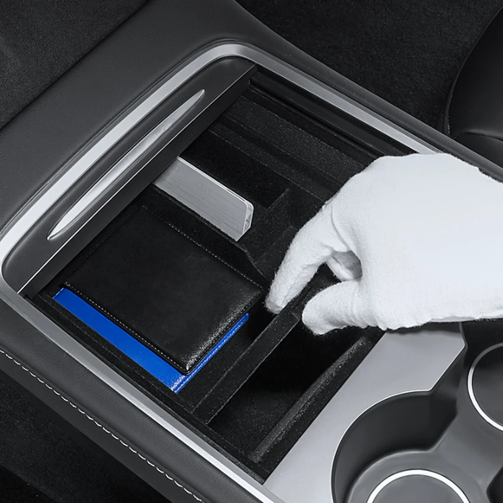 Center Console Front Organizer For Tesla Model 3/Y 2016 2017 2018 2019 2020 2021 2022 2023 Console Storage Box Accessories 2