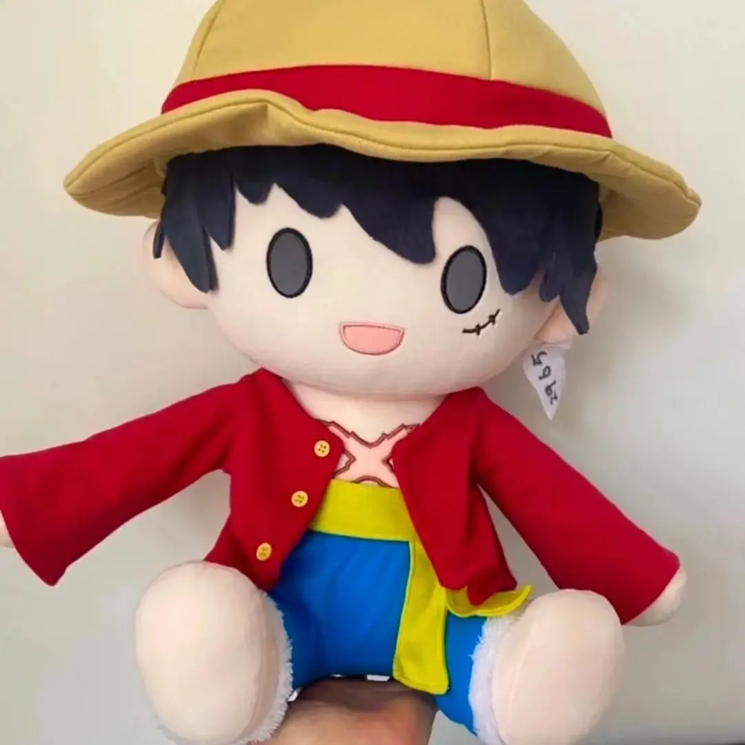 

Japan Anime Luffy Cute Plush Cotton Dollbody Change Clothes Dolls Plushie Props Pillow Xmas Gift