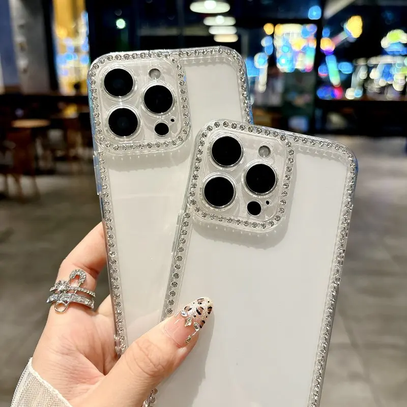 Luxury Glitter Bling Diamond Clear Phone Case - Soft Cover