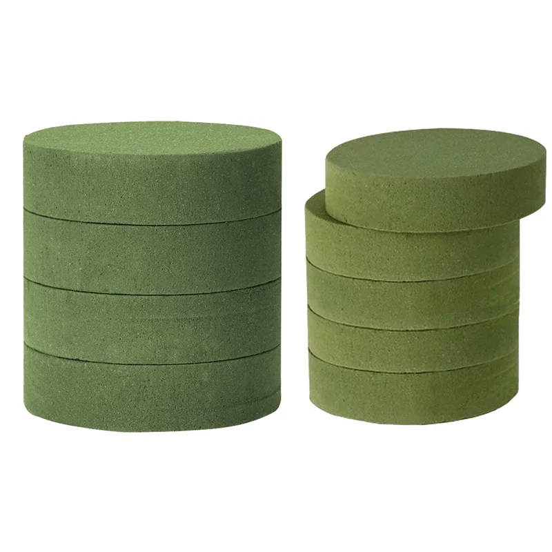 6 Packs Round Floral Foam Blocks,6.5In Dry Floral Foam for Artificial  Flower for Wedding Aisle Flowers Party Decoration 