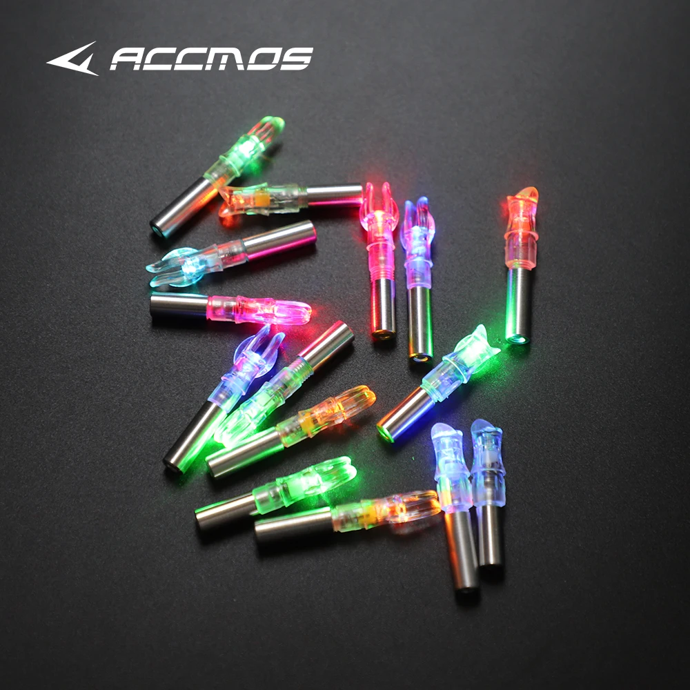 3/6pcs  ID4.2mm Automatically Lighted Bow String Activated LED Lighted  Arrow Nock Archery Arrow Shaft 2