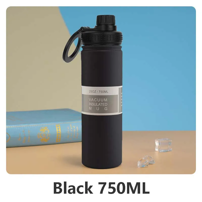 750ml Stainless Steel Vacuum Bottle With Magnetic Bracket Large Capacity Insulation Water Bottle For Travel Sports Water Cup view 6