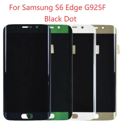 Original 5.1'' G925F Amoled Lcd Display With Frame For Samsung Galaxy S6 Edge G925A G925N Display Assembly Touch Screen With Dot