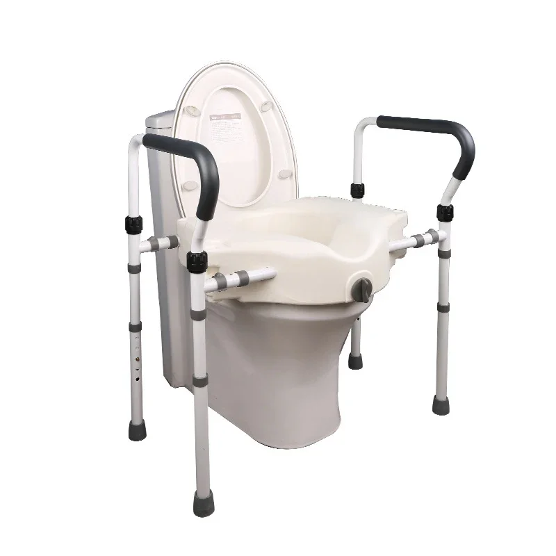 Aluminum Alloy Toilet Booster Elderly, Disability Help Postoperative Disabilities Mobile Toilet Height Pad Portable Toilet Seats 4