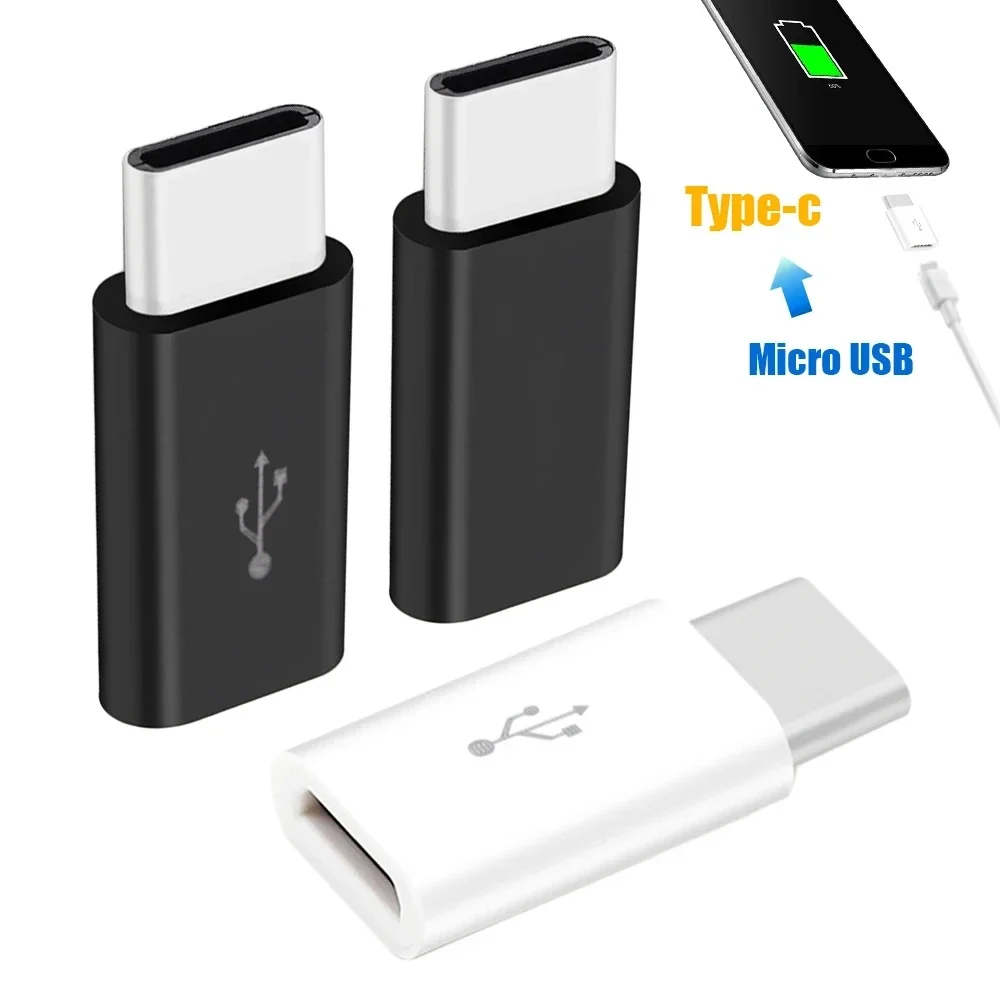 안드로이드 스마트폰 태블릿용 마이크로 USB 암-C 타입 수 어댑터 변환기, USB C 타입-마이크로 USB 커넥터, 1 개, 5 개, 10 개