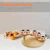 Rotating Step Stair Wooden Sushi Tray Large Capacity Japanese Restaurant Home Decor Bowls Plates Trays Sashimi Platter Wooden 4