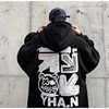 【SIze M-8XL Hoodies】2025 New Men Fashion Cartoon graffiti Letter Print cotton Casual Velvet Oversize Jacket Couple Clothes 1