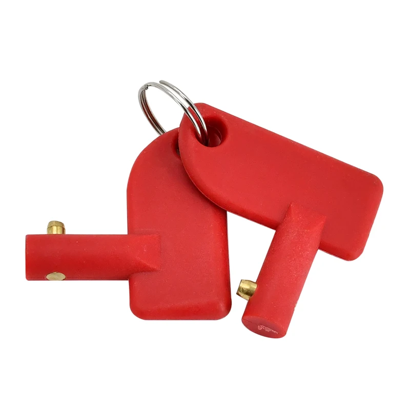 Spare Mini Red Key 2pcs Battery Disconnect Isolator Switch Compatible with Marine Car Boat RV ATV Auto Truck