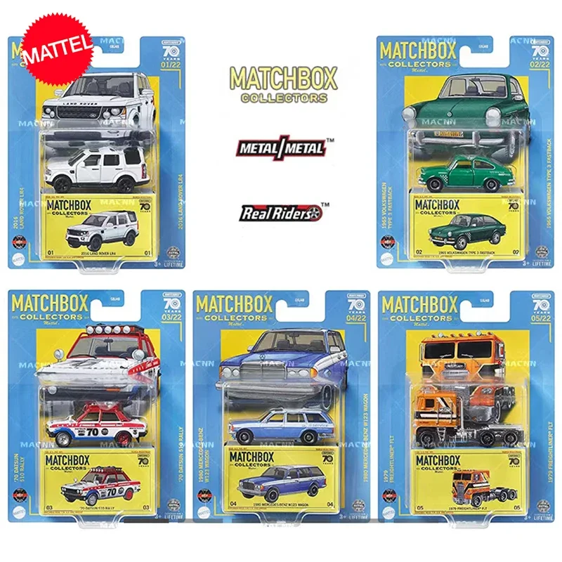 Original Mattel Matchbox Collectors Car 70th Anniversary Edition Freightliner Truck Datsun Vehicles Toys for Boys Birthday Gift