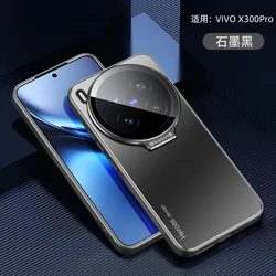 Custodia protettiva in-shell con copertura per obiettivo in metallo premium - Shockproof Matte Kickstand