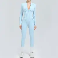 Yoga Suit Gym Set Women Training Sportswear Fitness Long Sleeved Sports Jumpsuit Women Push Up Female Workout Clothes Bodysuits 5