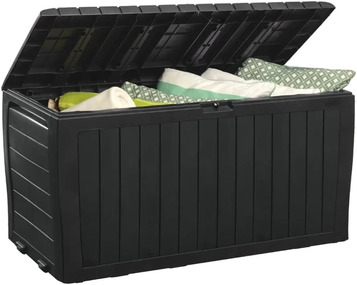 

Marvel Plus 71 Gallon Resin Deck Box-Organization and Storage for Patio Furniture Outdoor Cushions, Throw Pillows, Garden