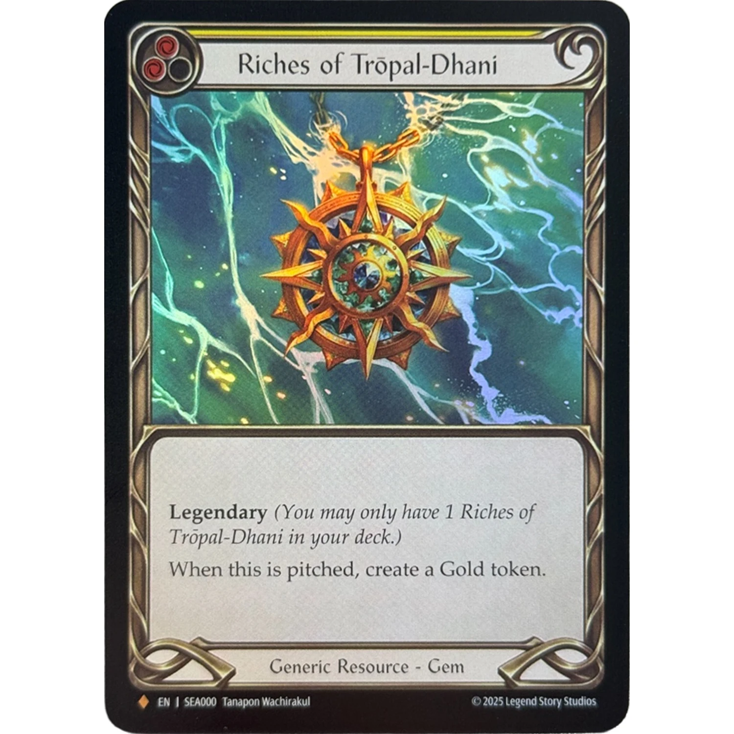 FAB RAINBOW FOIL Board Game Cards TCG Riches of Tropal-Dhani High