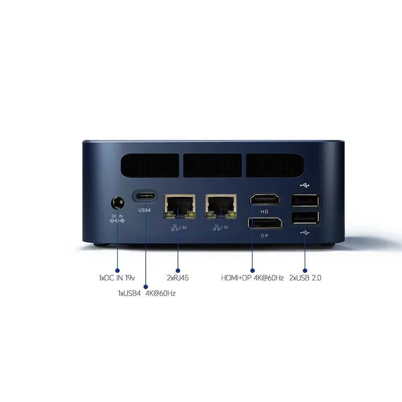 2024 Gaming Mini PC AMD Ryzen 7 8845HS 7840HS Processor Mini Computer Desktop PC Pre-in Windows 11 Pro, Dual LAN, WiFi 6, BT 5.2 4